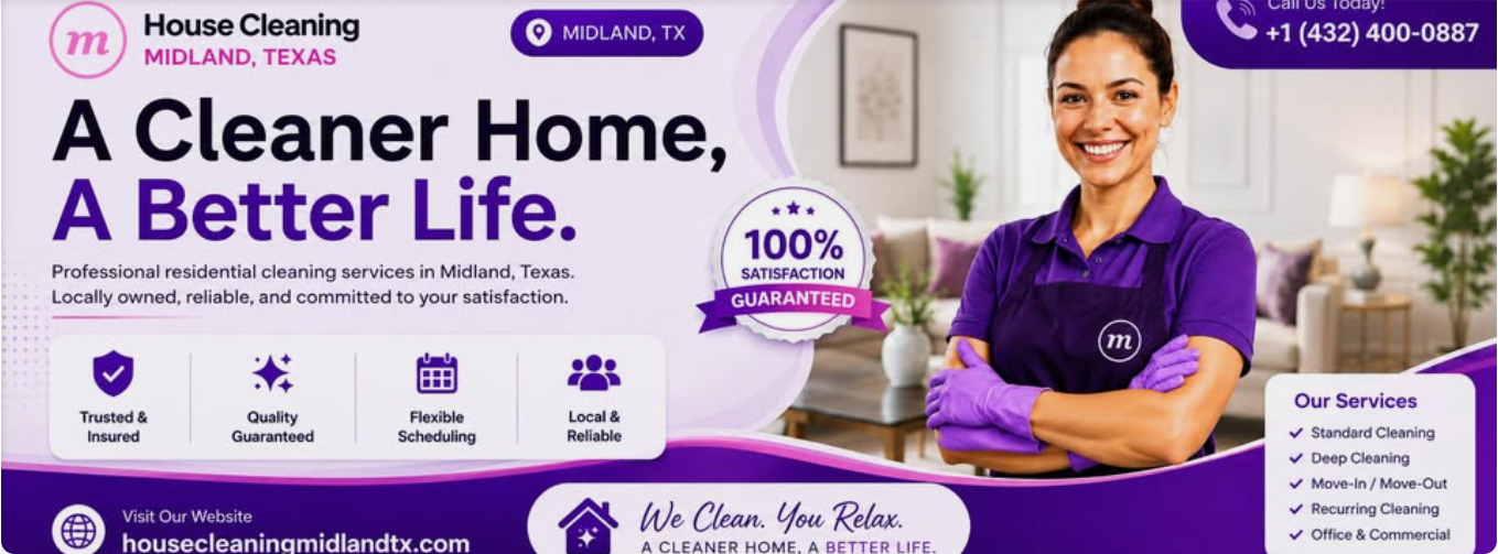 House Cleaning Midland Tx banner photo